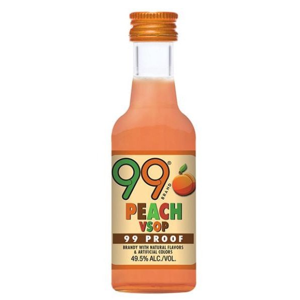 99 Brand Peach VSOP Liqueur 12x50ml