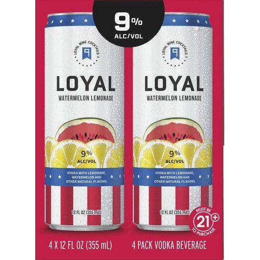 Loyal Nine Watermelon Lemonade Cocktail 4pk