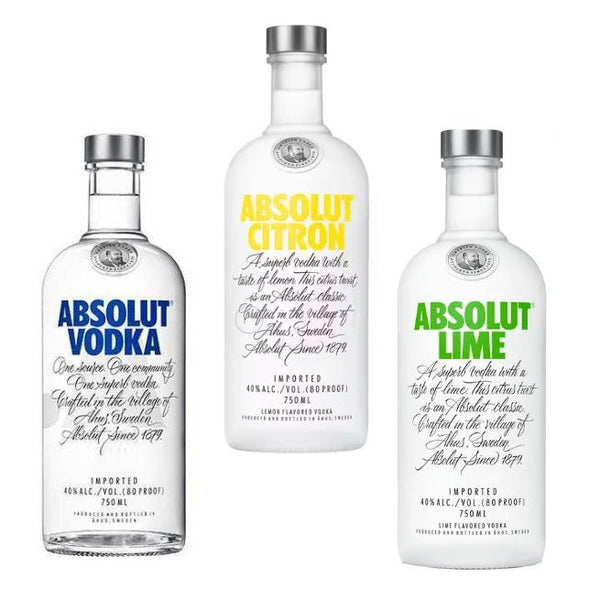 Absolut Vodka Bundle 750ml