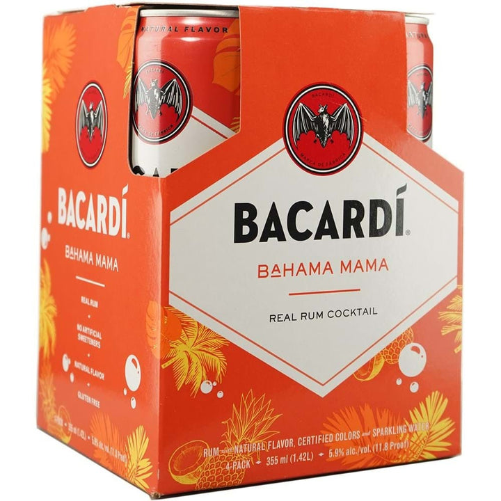 Bacardi Bahama Mama Real Rum Cocktail 4 Pack 12oz