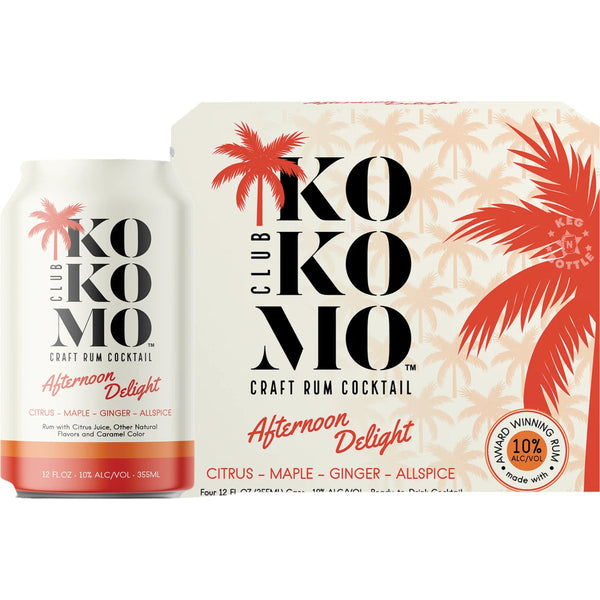 Club Kokomo - Afternoon Delight Craft Rum Ready to Serve Cocktail (4 pack)