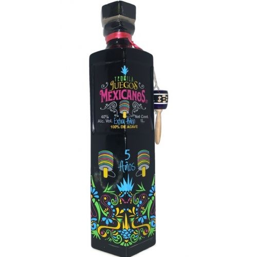 Juegos Mexicanos Extra Anejo Tequila 1L.