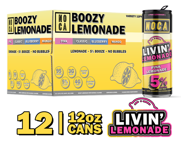 Noca Boozy Lemonade Mix 12oz 12-Pack Cans