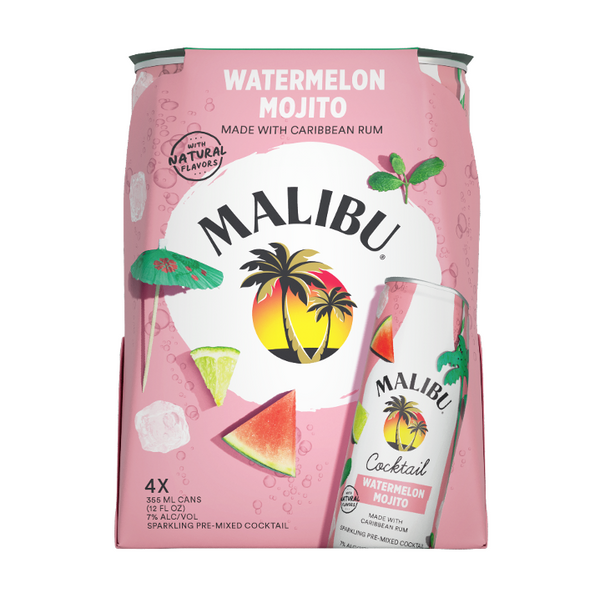 Malibu Watermelon Mojito Cocktails (4pk)