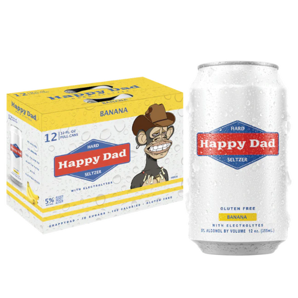 Happy Dad Banana x Bored Ape Yacht Club Hard Seltzer (12pk)