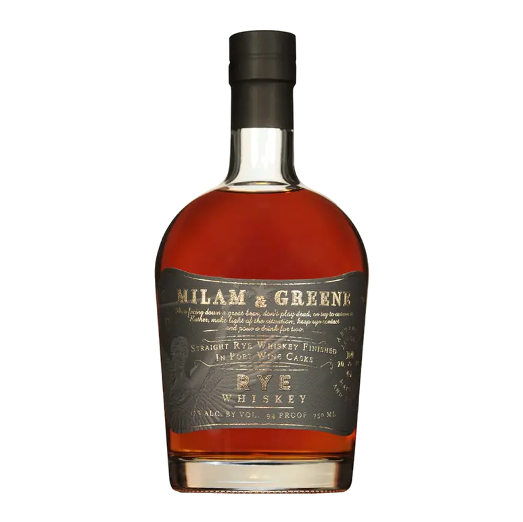 Milam & Greene Port Cask Finish Straight Rye Whiskey (750ml)