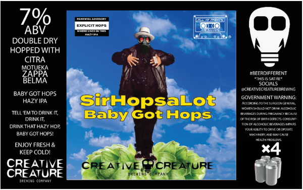 Creative Creature Brewing Baby Got Hops Hazy IPA (4pk)