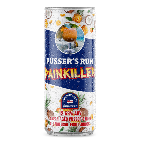 Pusser's Rum PainKiller Ready To Drink Cocktails (4pk)