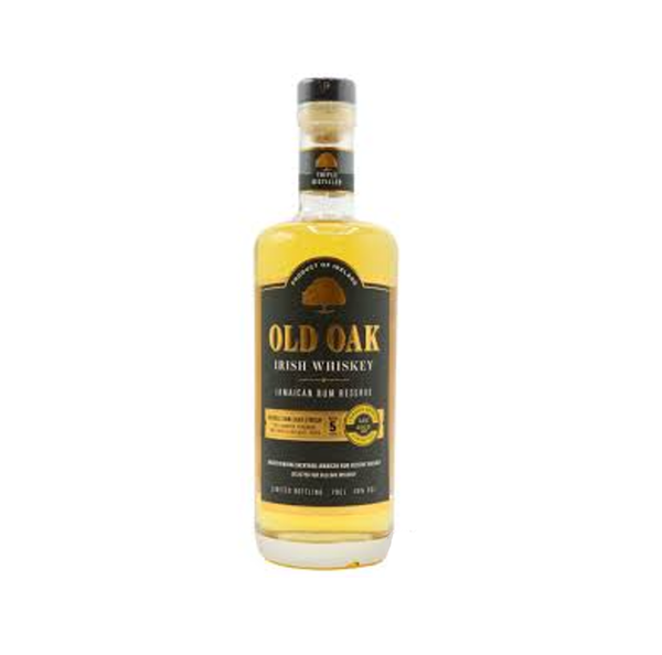 Old Oak Jamaican Rum Finish 5 year old Irish Whiskey By Jean-Claude Vann Damme (750ml)