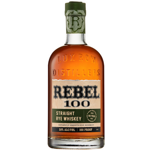 Rebel 100 Straight Rye Whiskey (750ml)