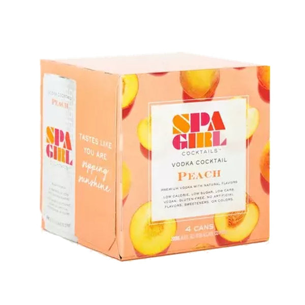 Spa Girl Cocktails Peach Vodka (4pk)