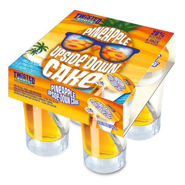 Twisted Shotz Pineapple Upside Down Cake (4pk)