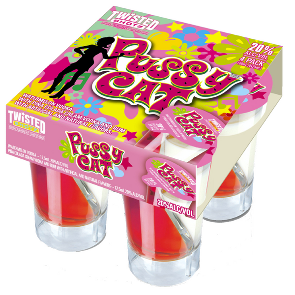 Twisted Shotz Pussy Cat (4pk)