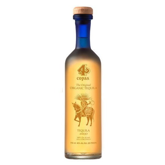 4 Copas Organic Anejo Tequila 750ml