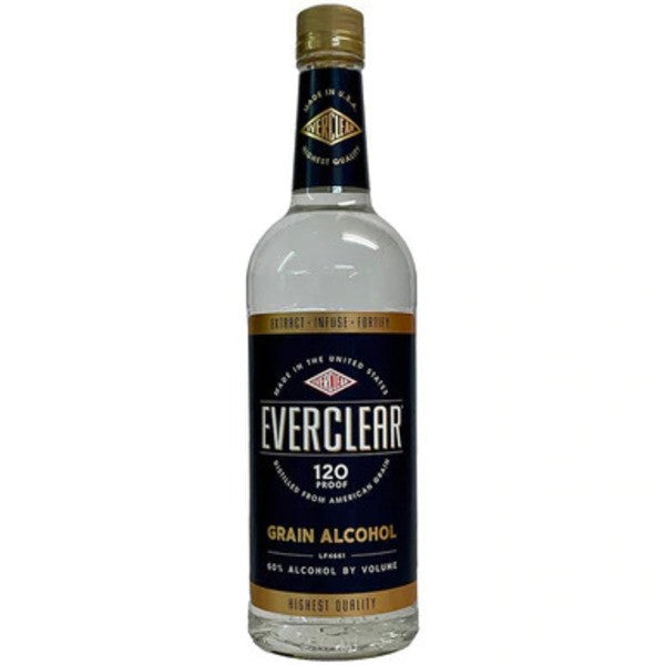 Everclear 120 Proof Grain Alcohol 750ml