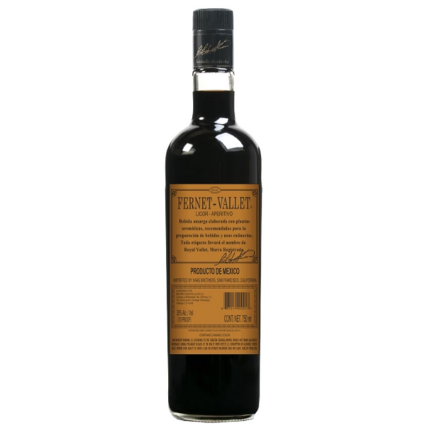 Fernet Vallet Licor Aperitivo (750ml)